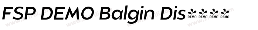 FSP DEMO Balgin Dis字体转换